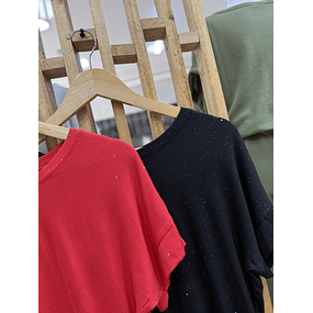 Polera Brillos - Negro