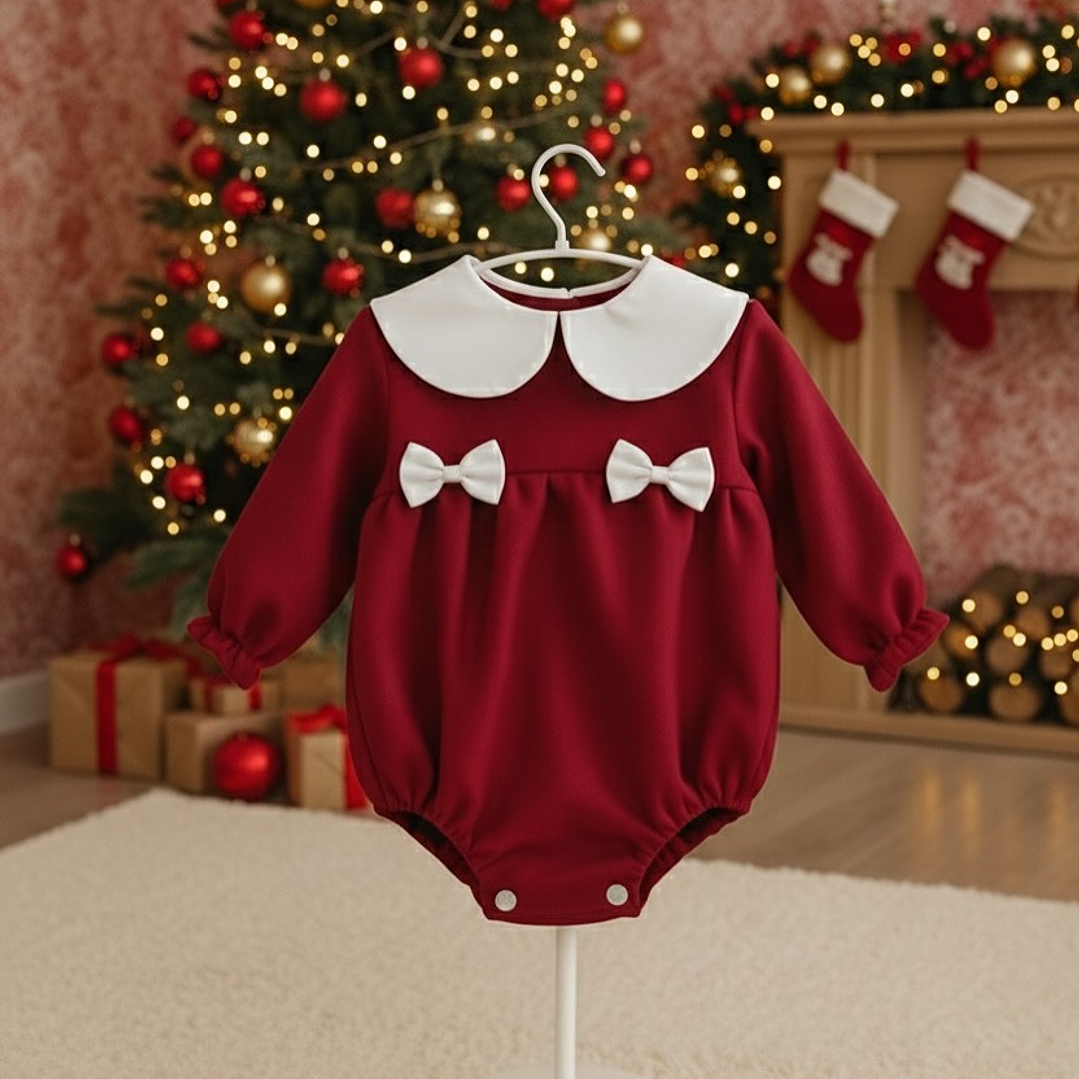 Conjunto Yasmine #Bordô com pormenores em #Branco  1