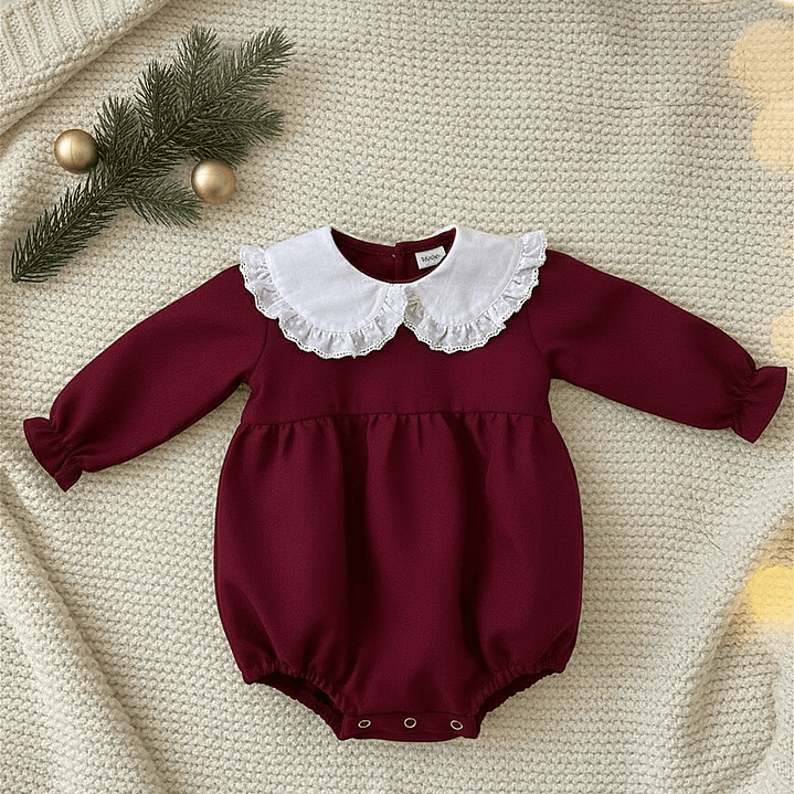 Conjunto Yasmine #Bordô com aplicação de Renda 1