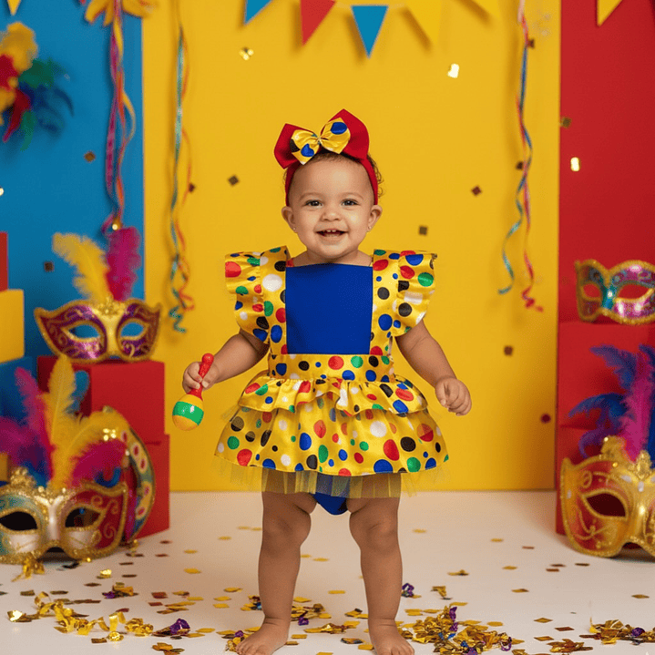 Conjunto Constança com tule #Palhacinha | CARNAVAL & Festas Temáticas 1