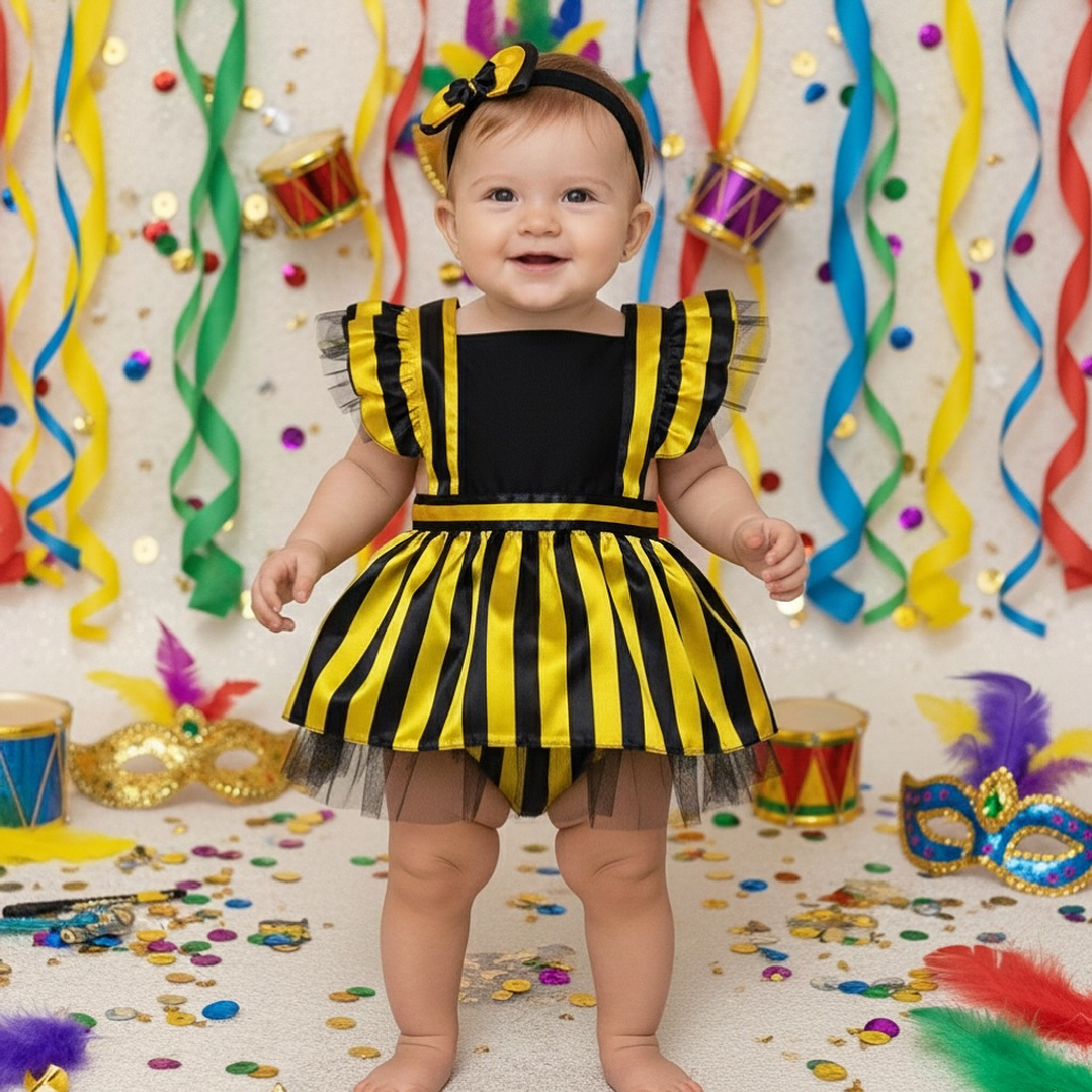 Conjunto Camila com tule #Abelhinha | CARNAVAL & Festas Temáticas 1