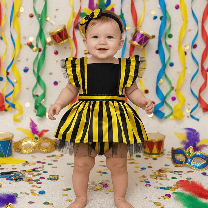 Conjunto Camila com tule #Abelhinha | CARNAVAL & Festas Temáticas 1