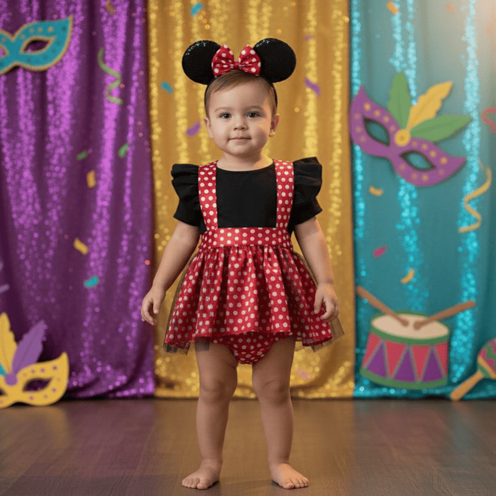 Conjunto Camila com tule #MinnieVermelho | CARNAVAL & Festas Temáticas 1