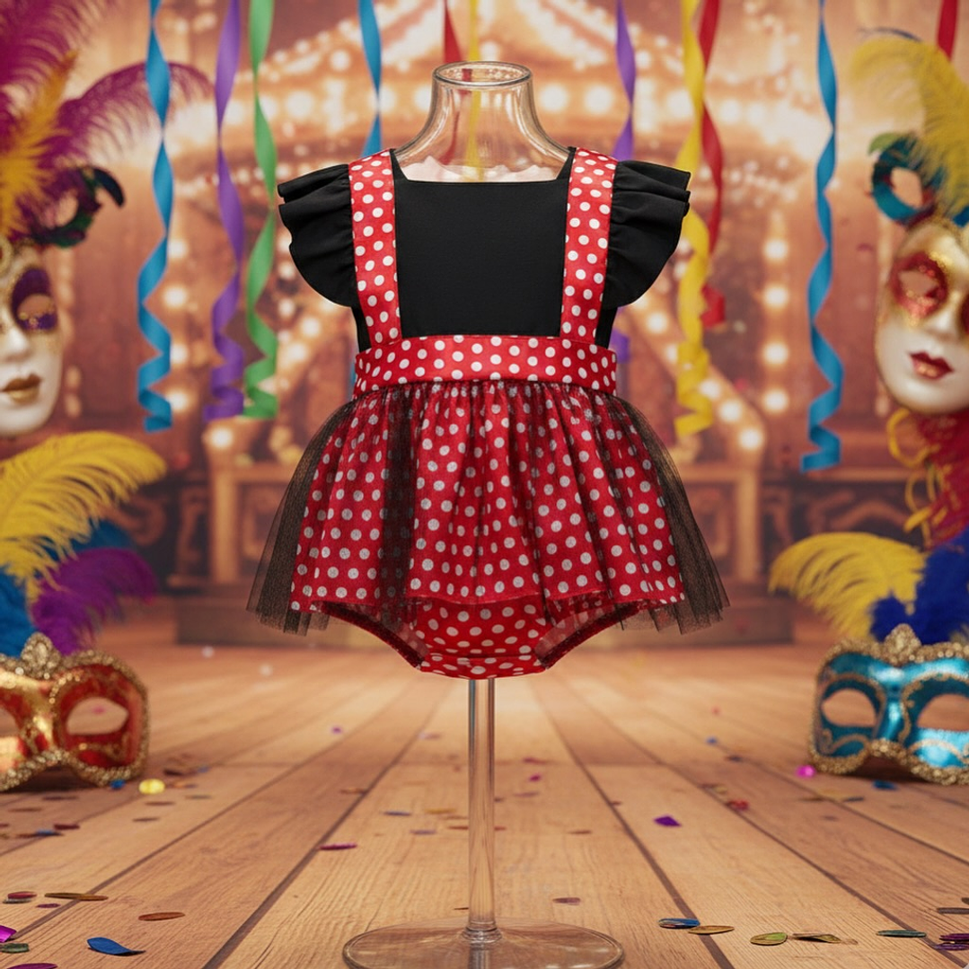 Conjunto Camila com tule #MinnieVermelho | CARNAVAL & Festas Temáticas 3