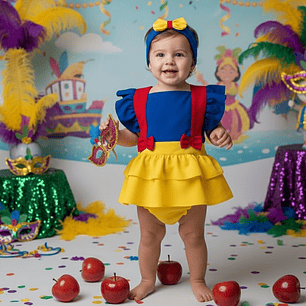 Conjunto Constança #BrancadeNeve | CARNAVAL & Festas Temáticas