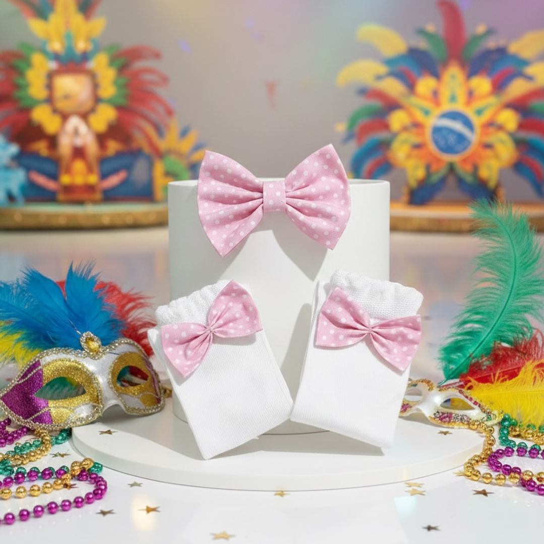 Conjunto Constança #MinnieRosaBebé | CARNAVAL & Festas Temáticas 5