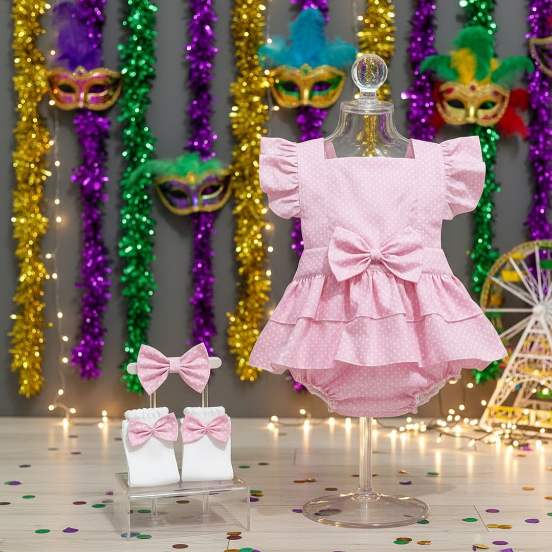 Conjunto Constança #MinnieRosaBebé | CARNAVAL & Festas Temáticas 2