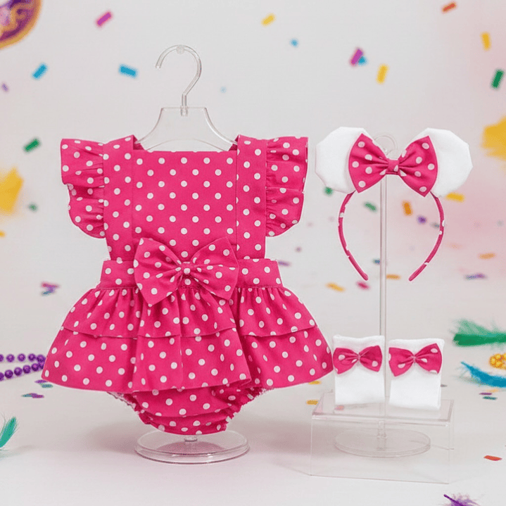 Conjunto Constança #MinnieRosaChoque | CARNAVAL & Festas Temáticas 2