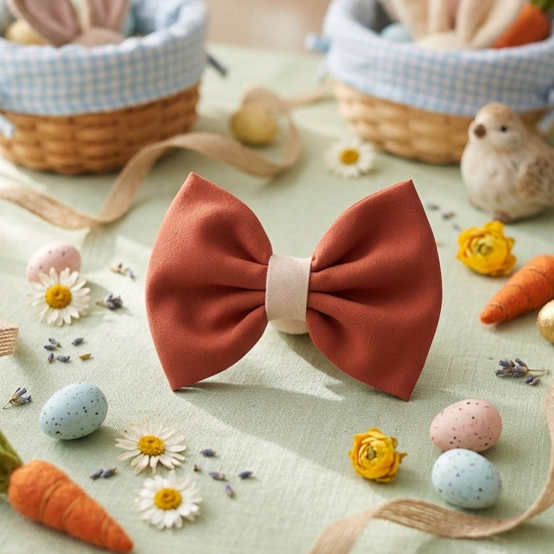 Vestido Antonela #Terracota com laço #Bege 3