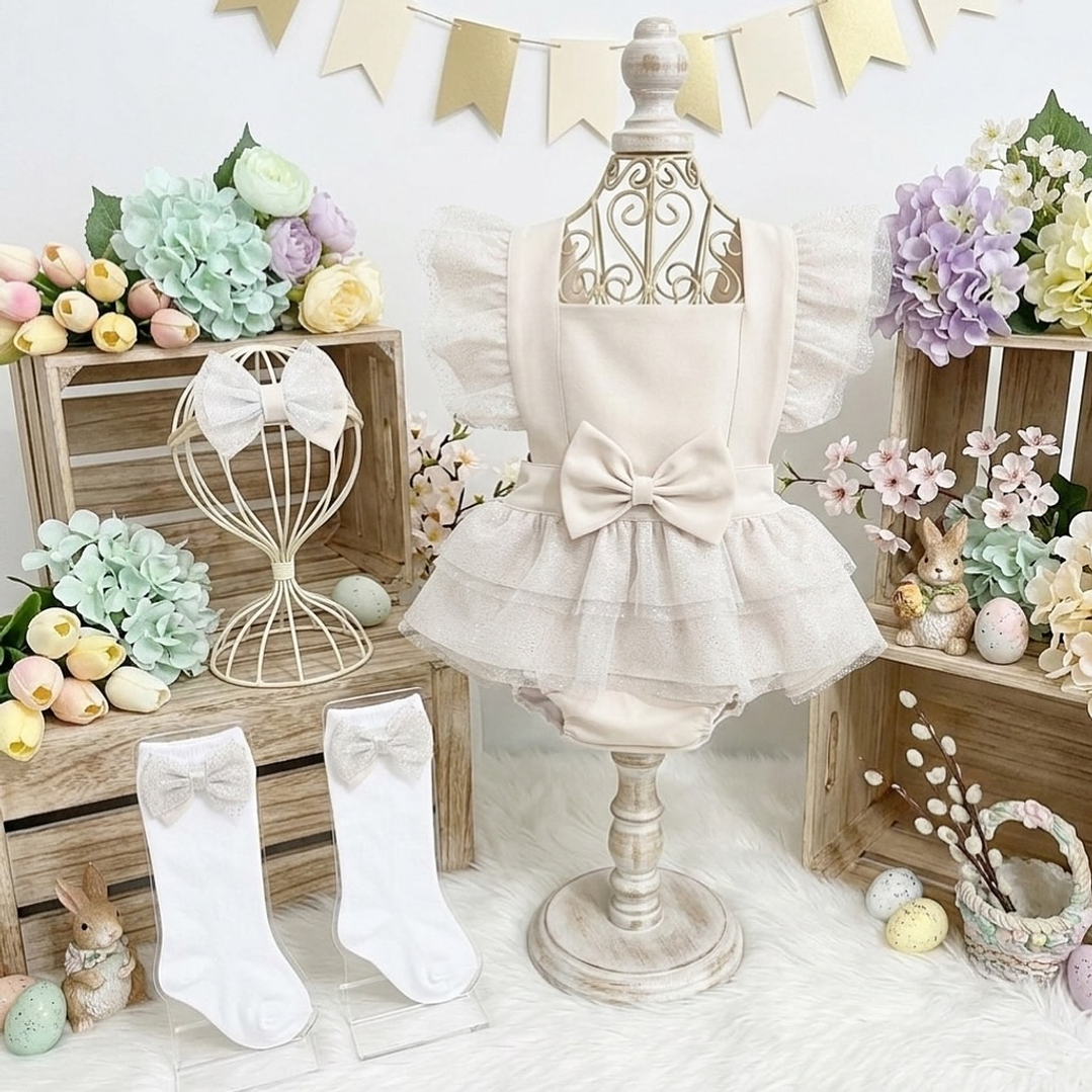 Conjunto Constança com tule #Bege  2