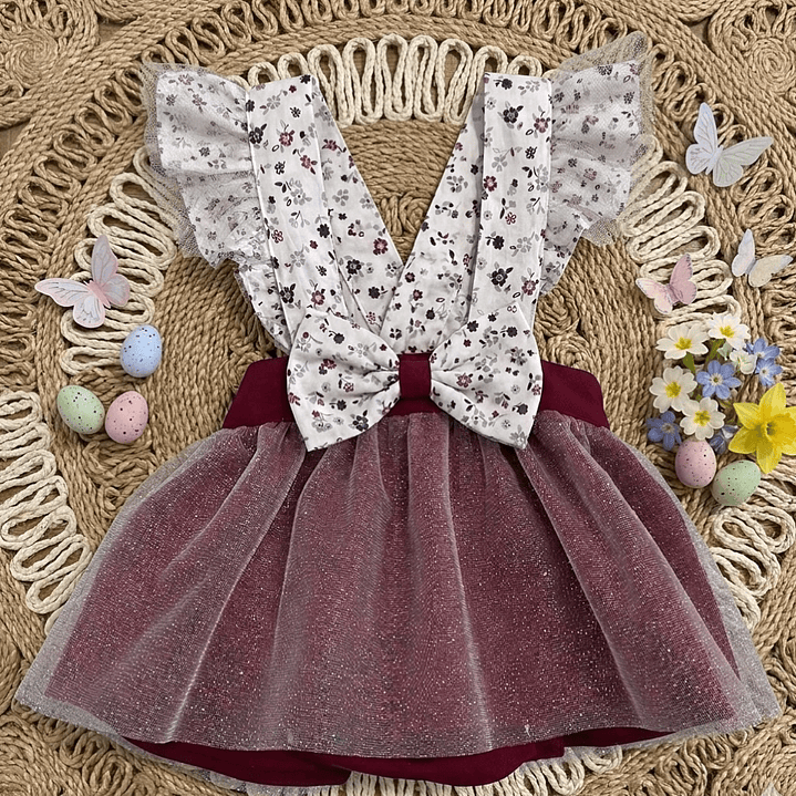 Conjunto Pilar #Padrão com pormenores em #Bordô 3