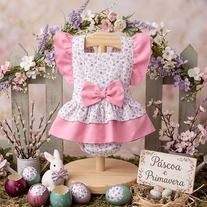 Conjunto Constança #Padrão com pormenores em #RosaBarbie 3