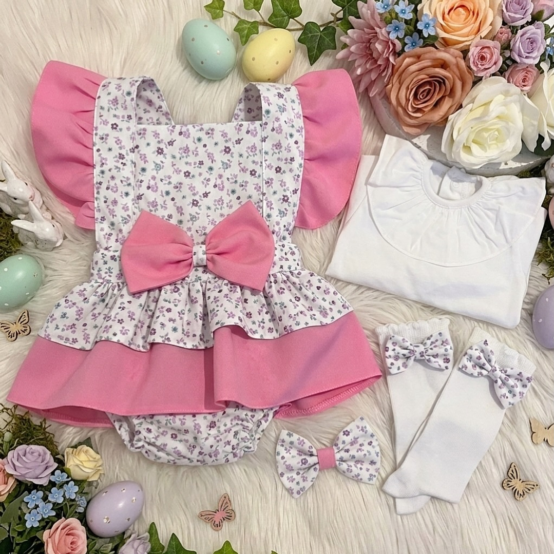 Conjunto Constança #Padrão com pormenores em #RosaBarbie 2