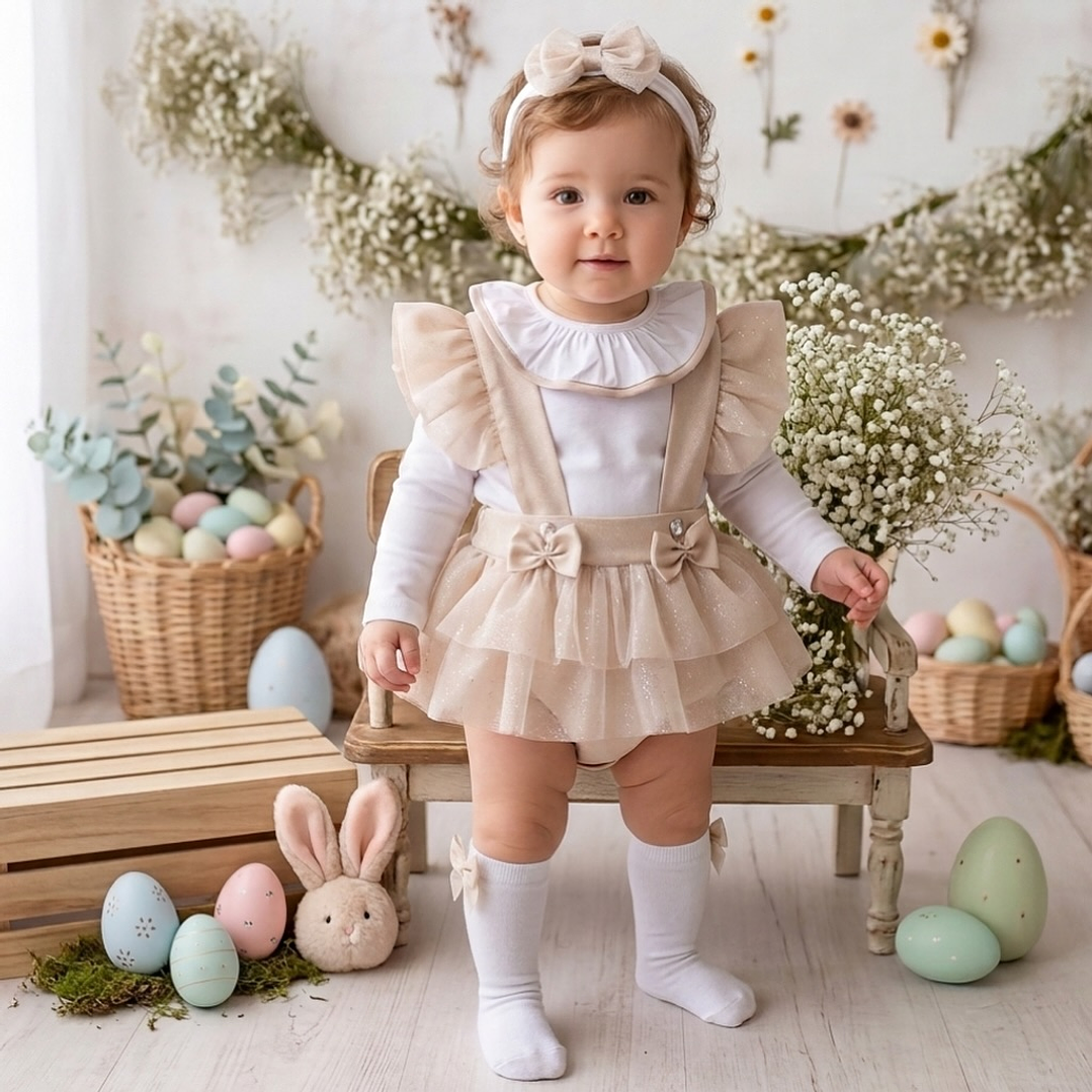 Conjunto Cecília com tule #Bege 1