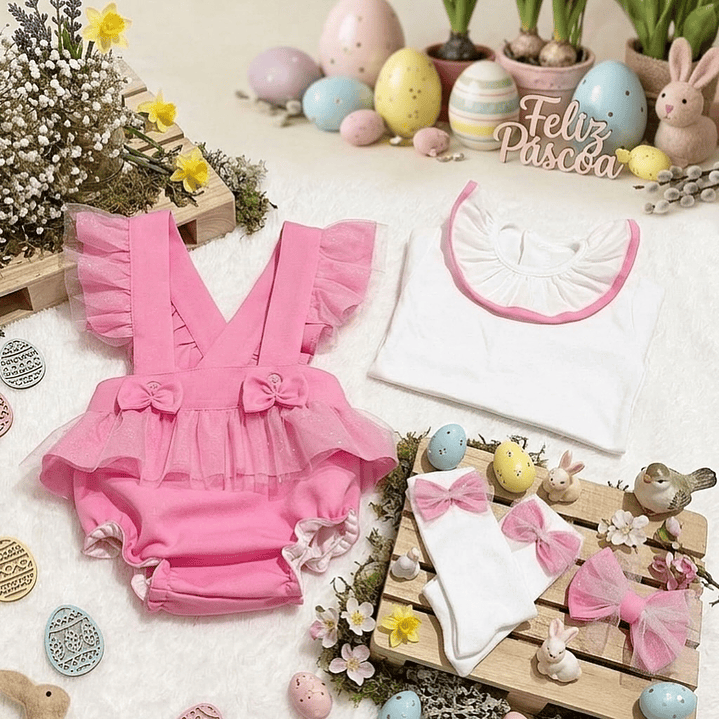 Conjunto Tânia com tule #RosaBarbie 2