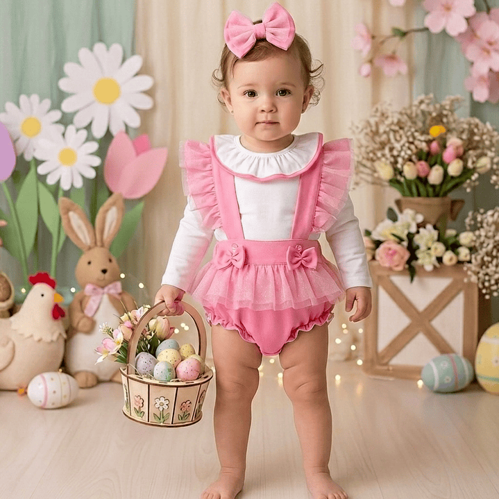 Conjunto Tânia com tule #RosaBarbie 1