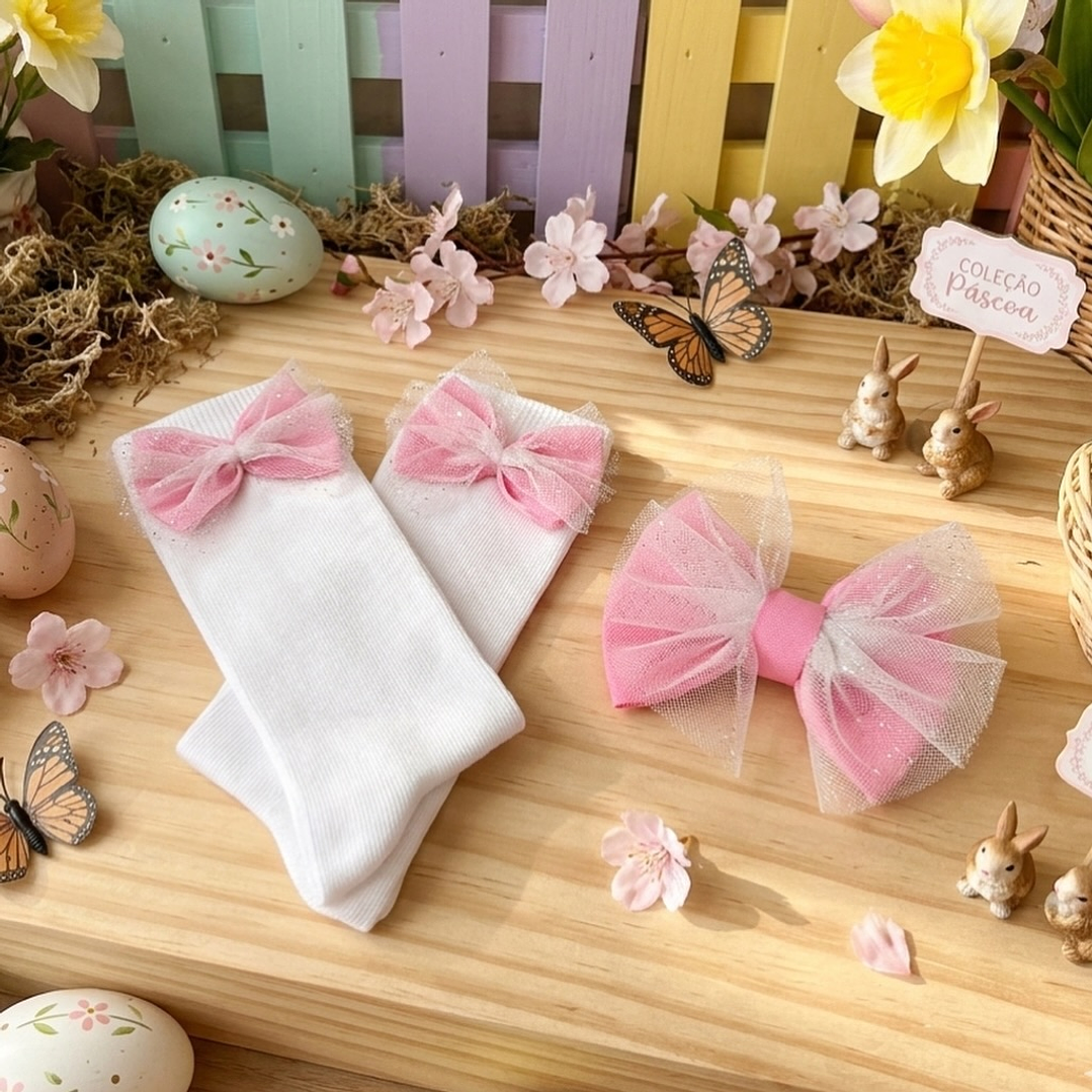 Conjunto Tânia com tule #RosaBarbie 4