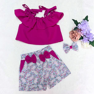 Conjunto Luna Rosa Choque + Padrão #1