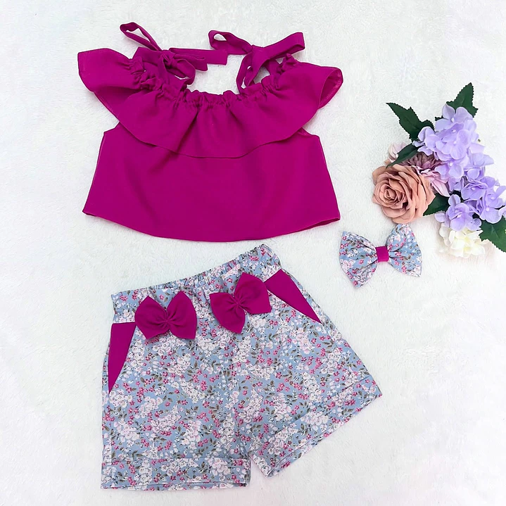 Conjunto Luna Rosa Choque + Padrão #1 1
