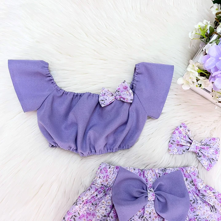Conjunto Vitória Lilás + Padrão #3 2