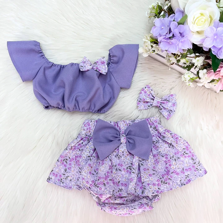 Conjunto Vitória Lilás + Padrão #3 1