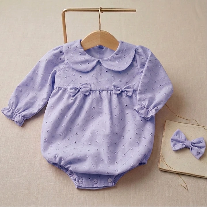 Conjunto Yasmine Bordado Inglês #Lilás 1