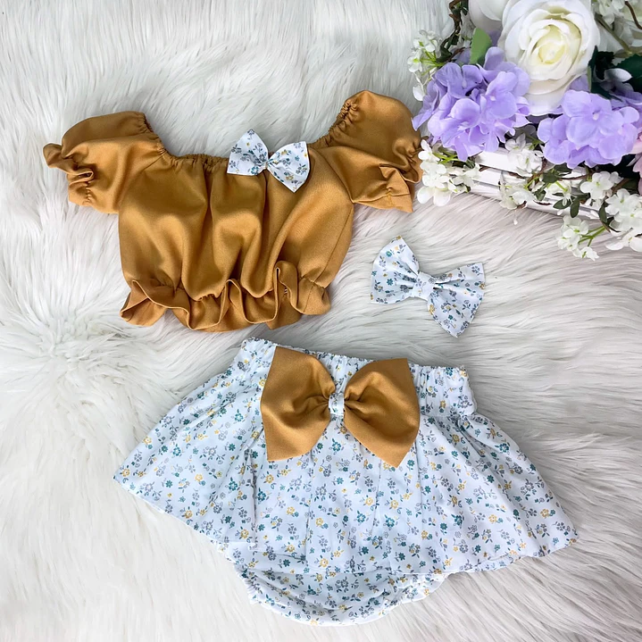 Conjunto Glória Amarelo Torrado + Padrão #11 1