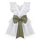 Conjunto Constança c/tule #Branco com laço Rabo de Peixe #VerdeOliva - Thumbnail 1
