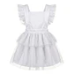 Vestido/Fofo Constança c/tule #Branco com laço Rabo de Peixe #AzulMarinho - Thumbnail 2