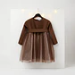 Vestido Bea #Castanho com Faixa #Castanha - Thumbnail 1