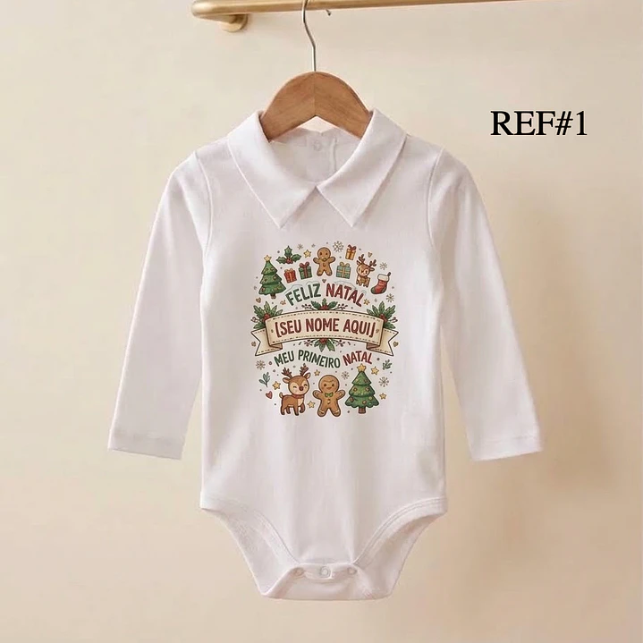 Body c/ estampa | Edição Natal - Menino 1