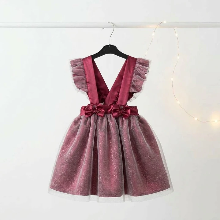 Saia Mulher + Vestido Menina em Cetim #Bordô | Match 2
