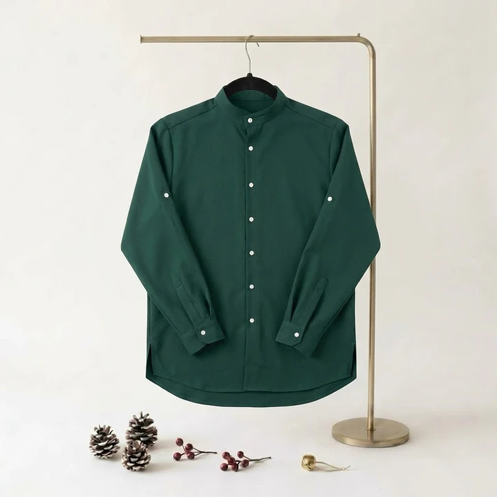 Match Família #VerdeGarrafa | Vestido c/ Laço Rabo de Peixe Menina + Vestido c/ Laço Rabo de Peixe Mulher + Camisa Homem 4