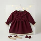 Vestido Antonela #Bordô com renda #Bege - Thumbnail 1