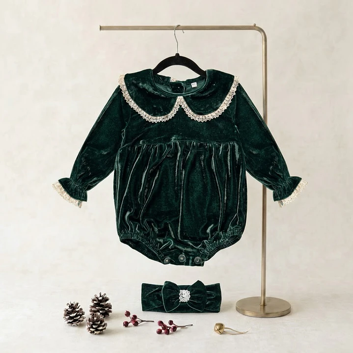 Conjunto Yasmine Veludo #VerdeGarrafa 1