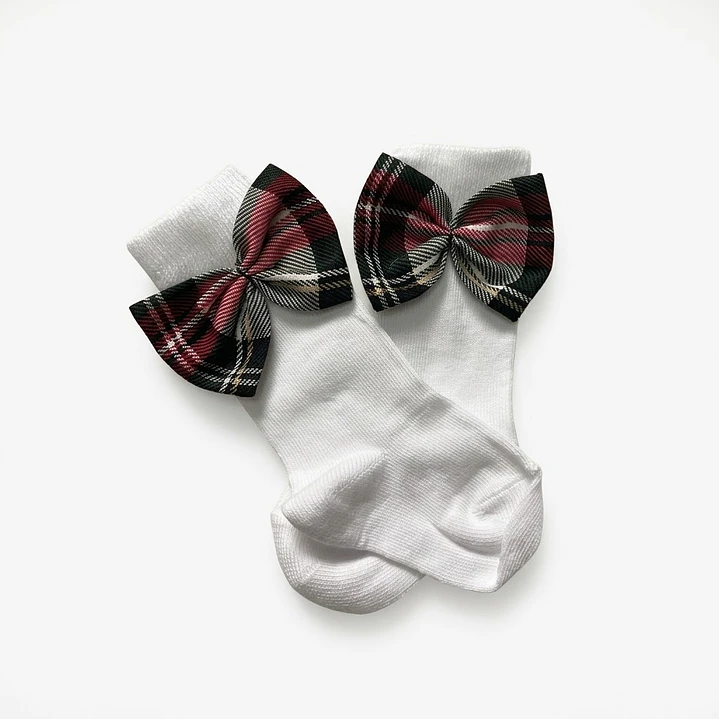 Conjunto Constança sem tule #XadrezBranco com laço Rabo de Peixe #VerdeGarrafa 4