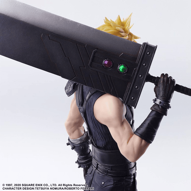 Final Fantasy VII - Cloud Strife Remake Static Arts Gallery Statue  3