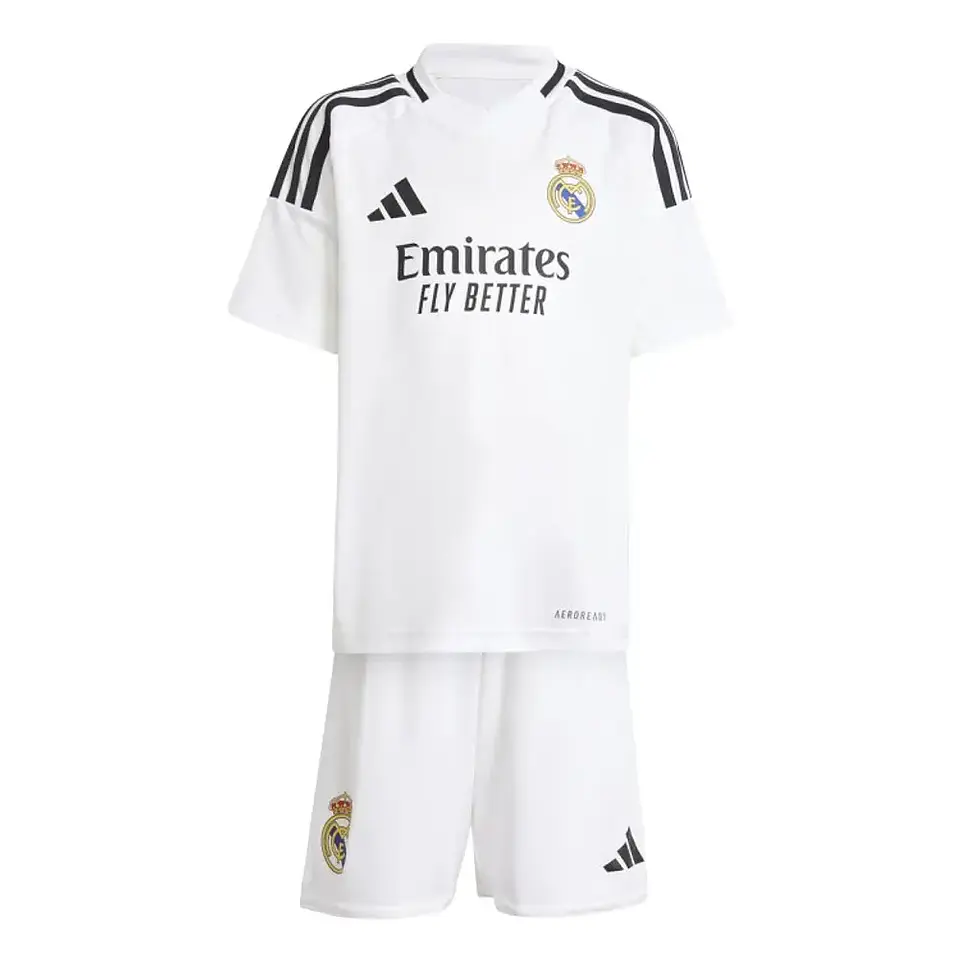 Conjunto Criança Adidas Real Madrid Primeiro Equipamento 2024-2025 1