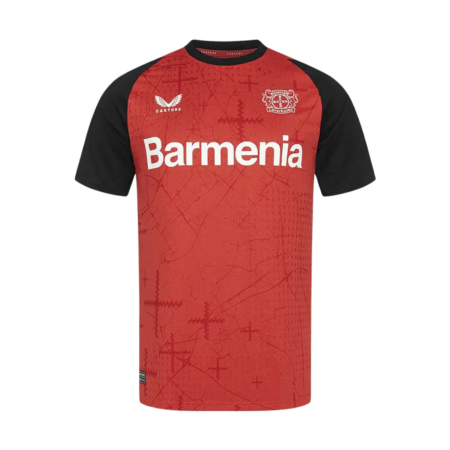 CASTORE BAYER LEVERKUSEN HOME KIT 2024-2025 SHIRT 1