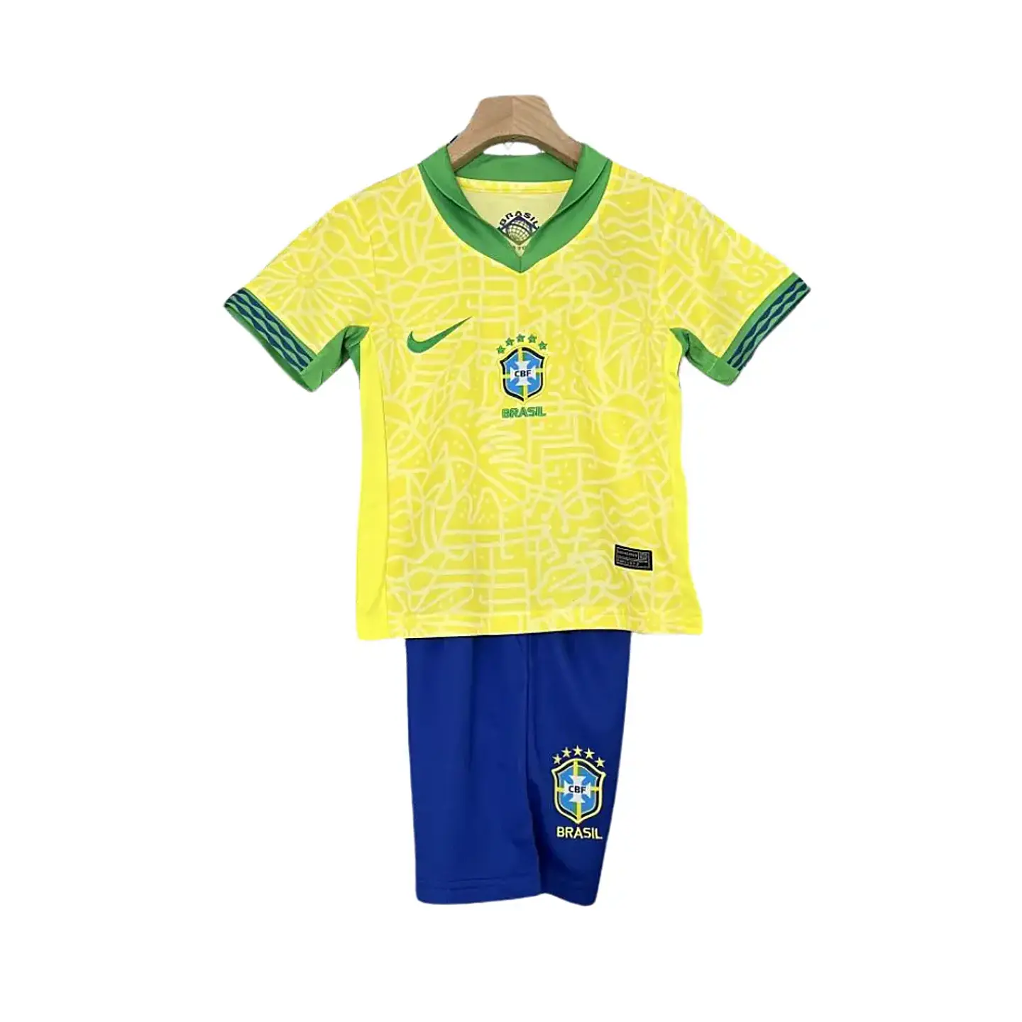 Conjunto Nike Brasil Principal Equipamento 2024 Criança 1