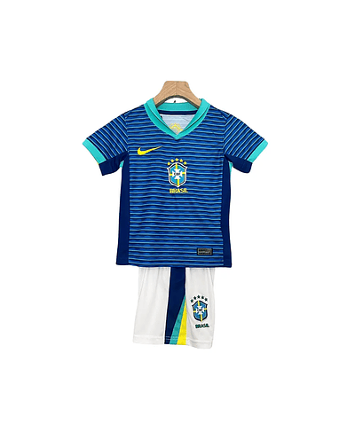 Conjunto Nike Brasil Alternativo Equipamento 2024 Criança