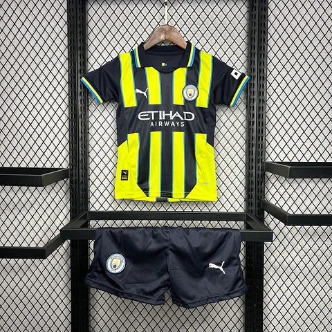 Conjunto Puma Manchester City Alternativo Equipamento 2024-2025 Criança