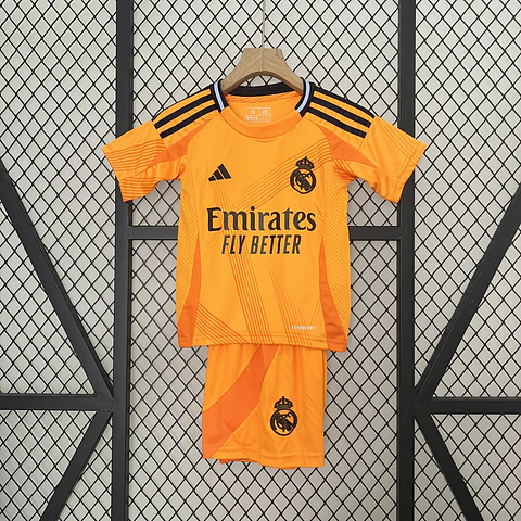 Conjunto Adidas Real Madrid Segundo Equipamento 2024-2025 Criança