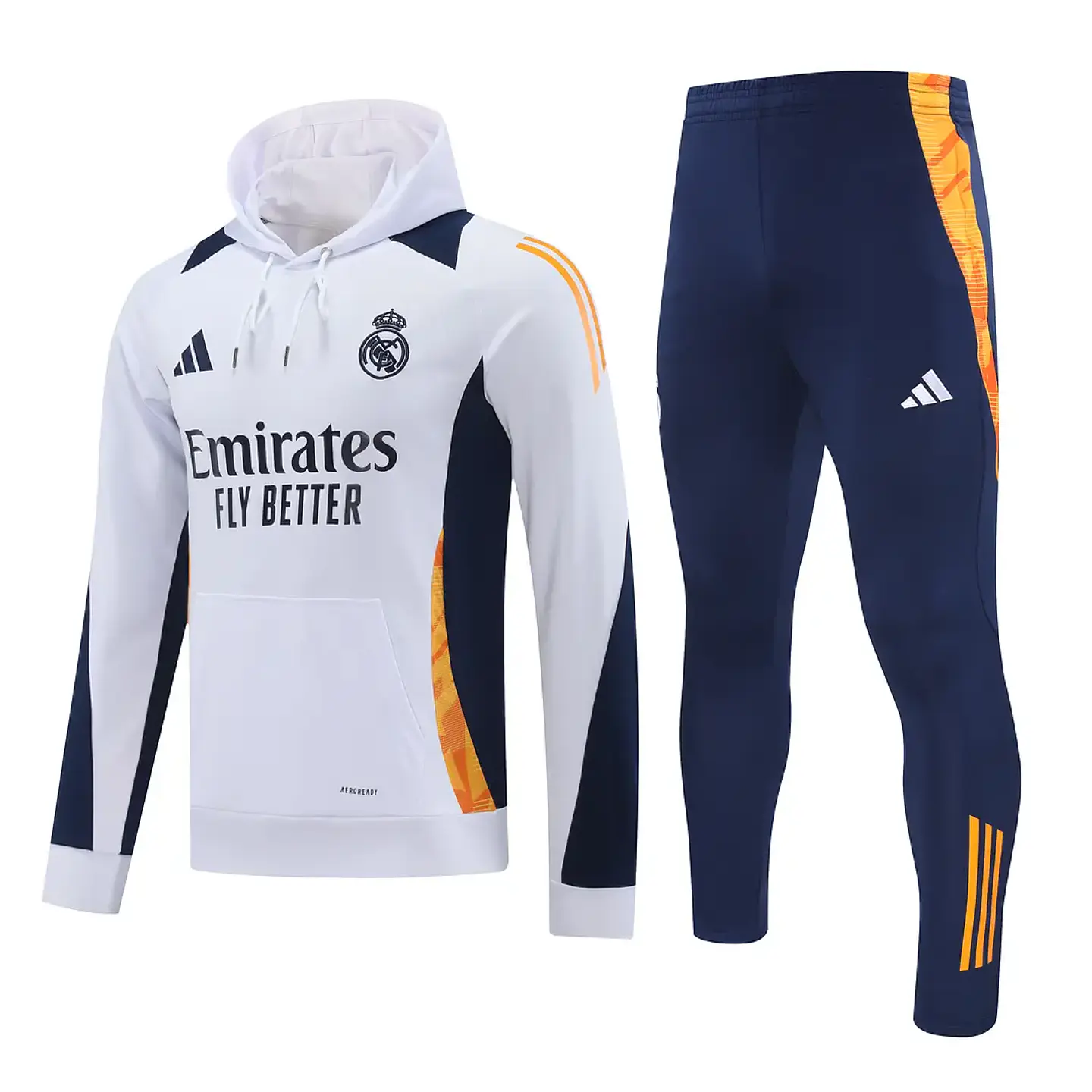 Conjunto Fato de Treino Real Madrid - Branco/Azul 1