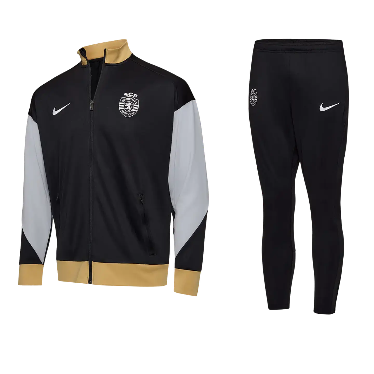 Conjunto Fato de Treino Sporting 2024/2025 - Preto/Dourado 1