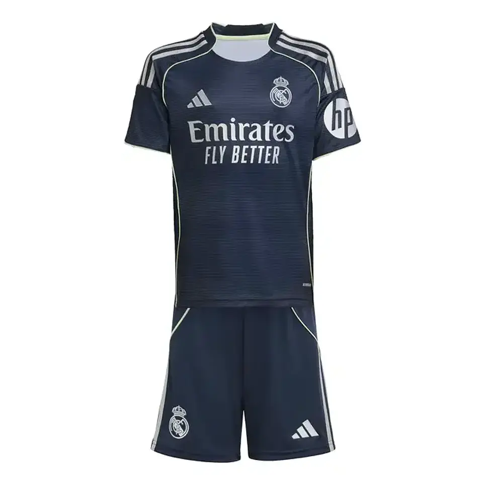 Conjunto Real Madrid Alternativo Equipamento 2025-2026 Criança 1