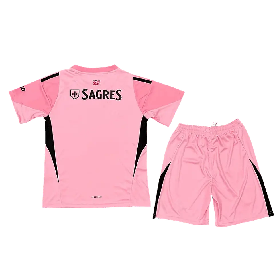 Conjunto SL Benfica Guarda-Redes Rosa 2025-2026 Criança 2