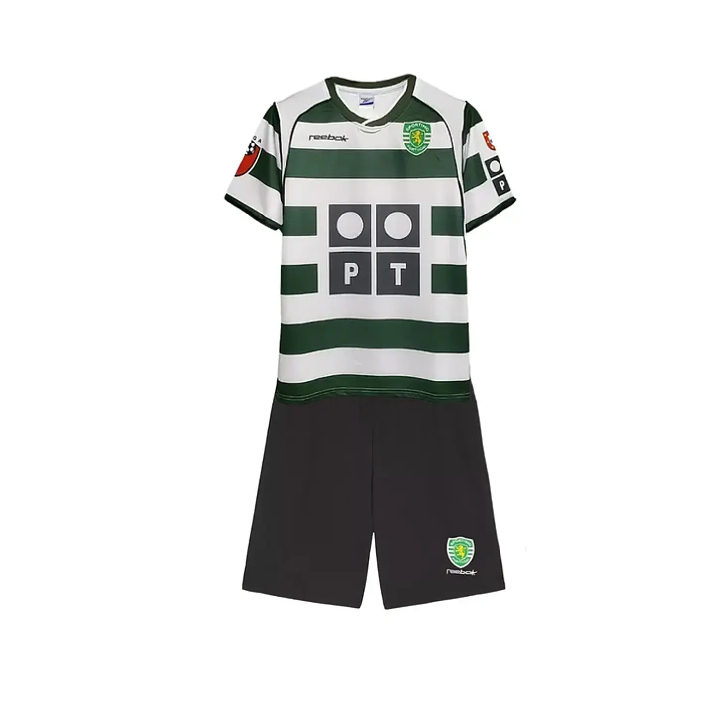 Conjunto Sporting Equipamento Principal 2002-2003 Criança 1