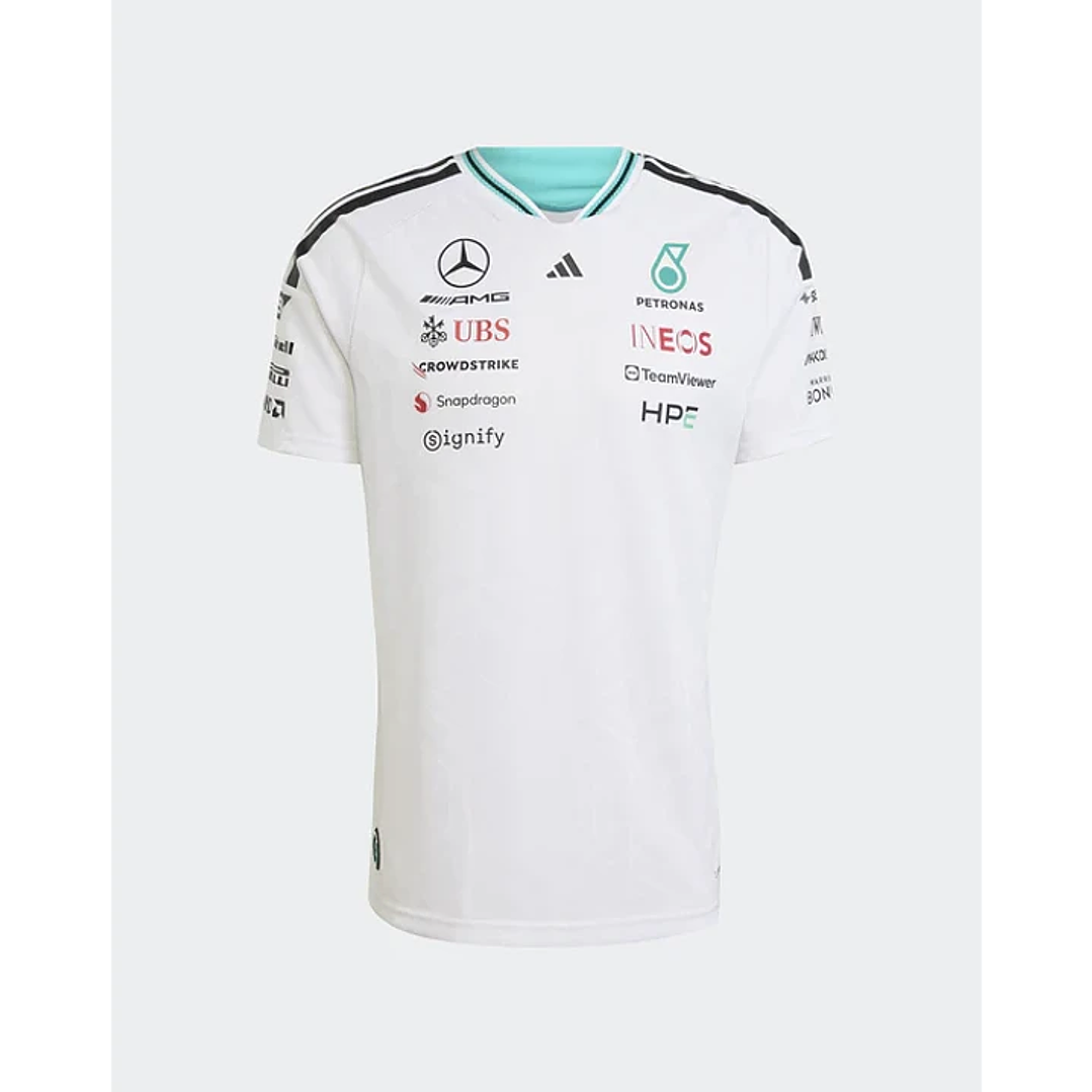T-Shirt Condutor Mercedes 2026 - Branco 2