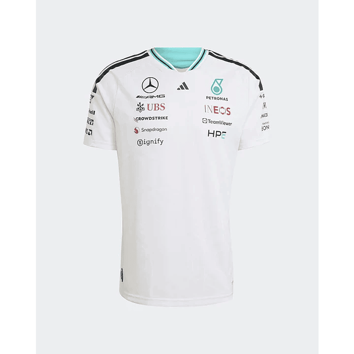 T-Shirt Condutor Mercedes 2026 - Branco 2